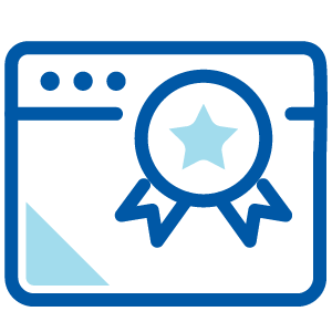 icon representing accreditation