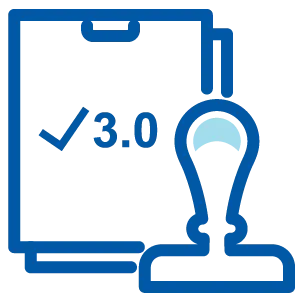 icon of a document with 3.0 minimum GPA requirement