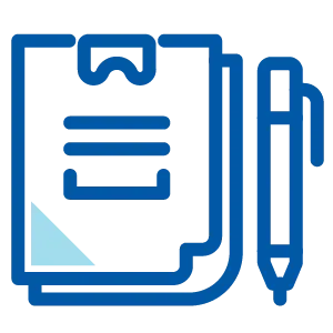 icon of a document and a pen