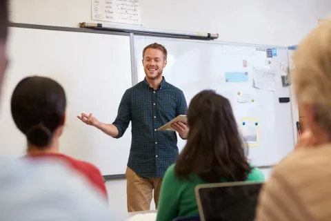 K-12 leader in the classroom